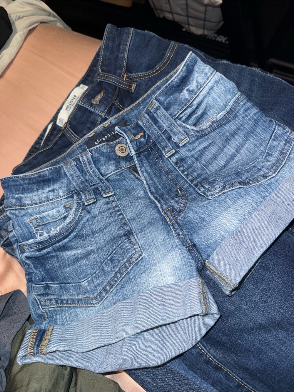 Abercrombie & Fitch and Aeropostale Denim Kids Shorts